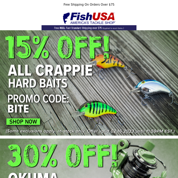 Save Big On All Your Crappie Essentials!