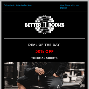Deal Of The Day - 50% OFF THERMAL SHORTS