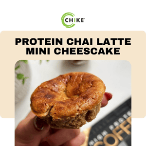 Protein Chai Latte Mini Cheesecake