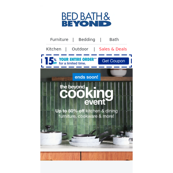 Only 2 Days Left To Save Up To 50% Off Our Beyond Cooking Event ⏰