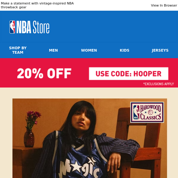 Old School Cool: Save 20% on NBA Throwback Styles Today