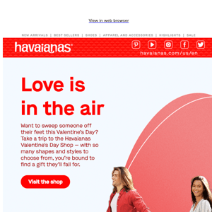 Get Valentine’s Day Ready with Havaianas