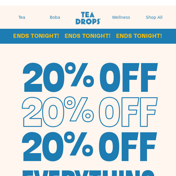 Don't Miss Out - 20% Off Ends Soon!