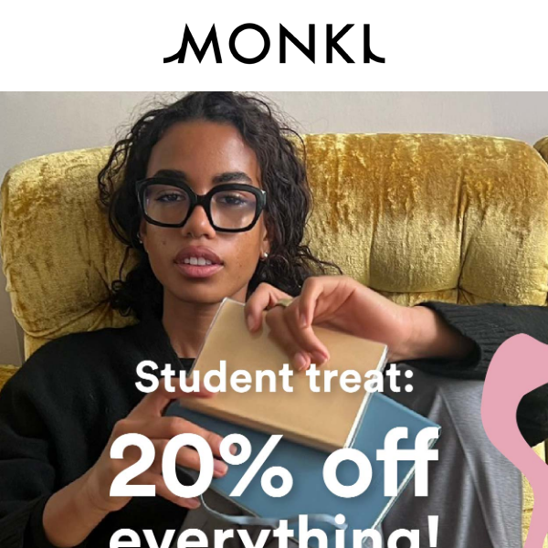 20% off EVERYTHING + free shipping!