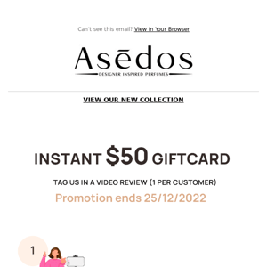Get $50 Gift card for your video review!