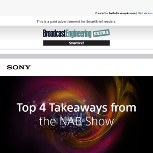 Top 4 takeaways from Sony at the NAB Show 2023
