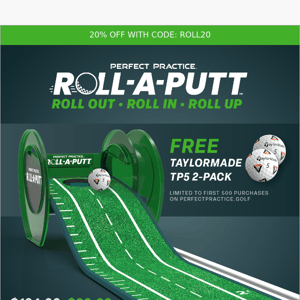NEW Roll-A-Putt™ Putting Mat available now! ⛳