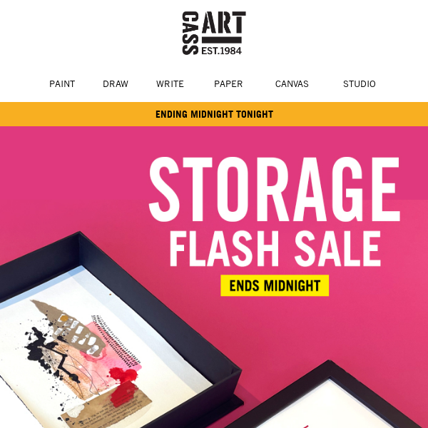 Storage Flash Sale - Ending Midnight Tonight.