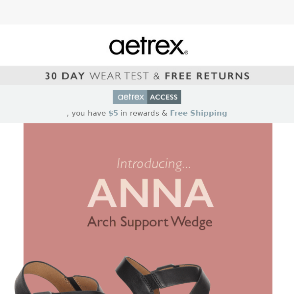 Introducing...NEW Anna Arch Support Wedge 👋