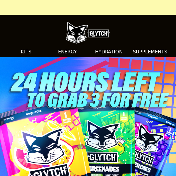 24 HOURS TO GO: 3 FREE FLAVORS