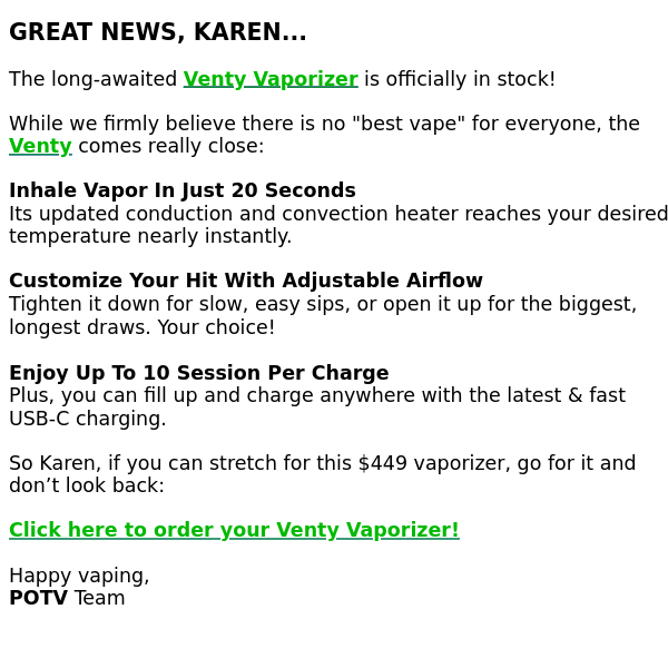 Venty Vaporizer: A New GOLD Standard! 🥇