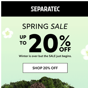 Winter Is Over But The SALE Just Begins