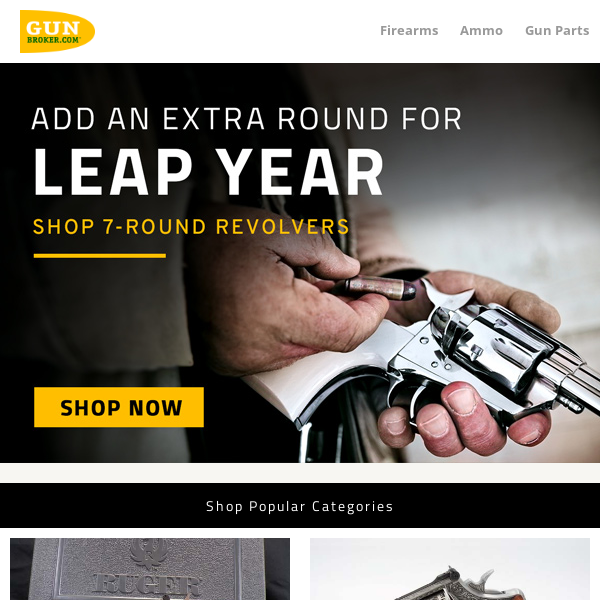 Add an extra round for Leap Year. Shop 7-round revolvers