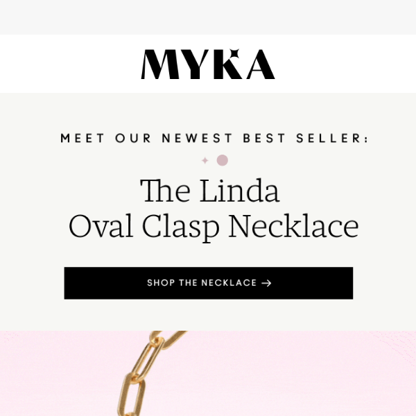 Meet the NEW Linda Oval Clasp Necklace