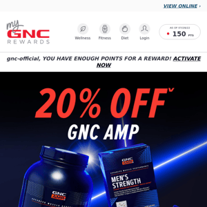 Get pumped for GNC AMP Week! 💪