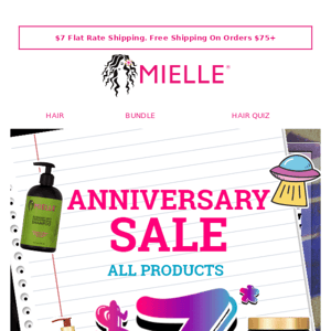 It’s our Anniversary —all products are only $7