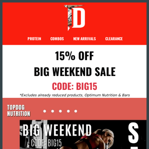 15% Off Big Weekend Sale! 👻