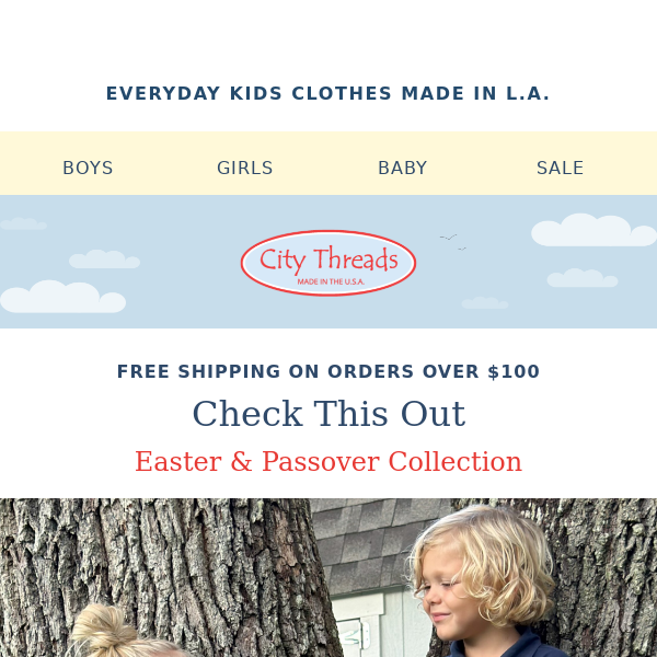 City Threads  New Easter & Passover Collection + 5 Holiday Outfits For Kids