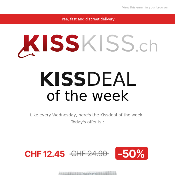 KISSDEAL : -50% off Size + cream! 🔥