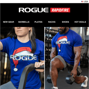 Just Launched: Rogue Holiday Shirt, AbMat Split Squad Pad & Adidas Adipower III Weightlifting Shoes