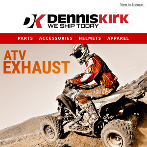 Shop ATV exhaust at DK
