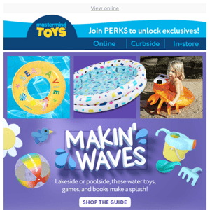 Makin’ Waves With Water Toys