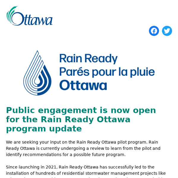 Rain Ready Ottawa update