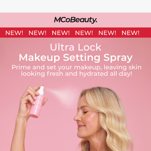 Our new setting spray to keep your makeup in place all day!!