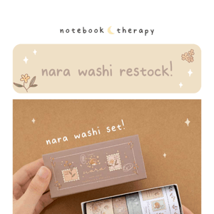 nara washi restock!