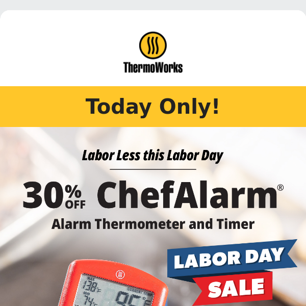 30% Off ChefAlarm + Still Time for Delivery by Christmas w/ 2-Day Shipping  - ThermoWorks