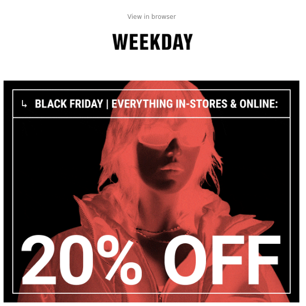 Black Friday | 20% off everything right now