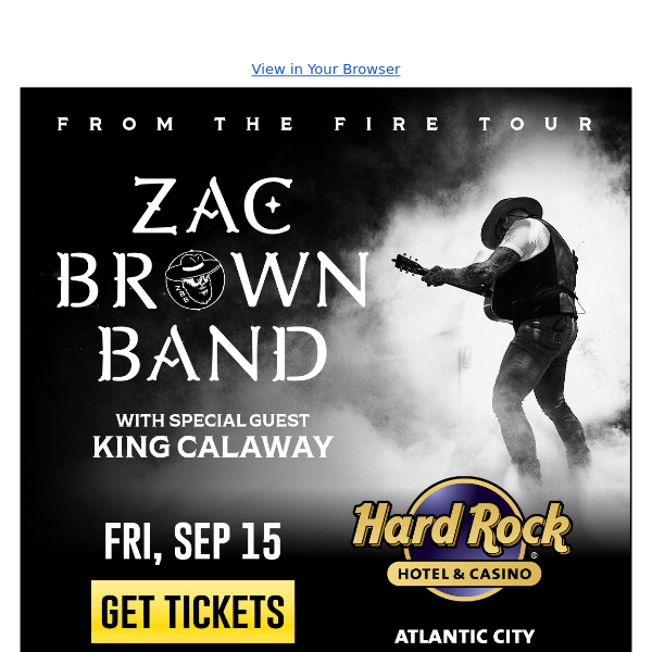 Atlantic City Tickets Now On Sale
