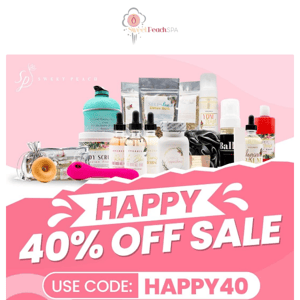 LAST CALL FOR 40% OFF!!!!