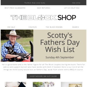 Scotty's Fathers Day Wish List