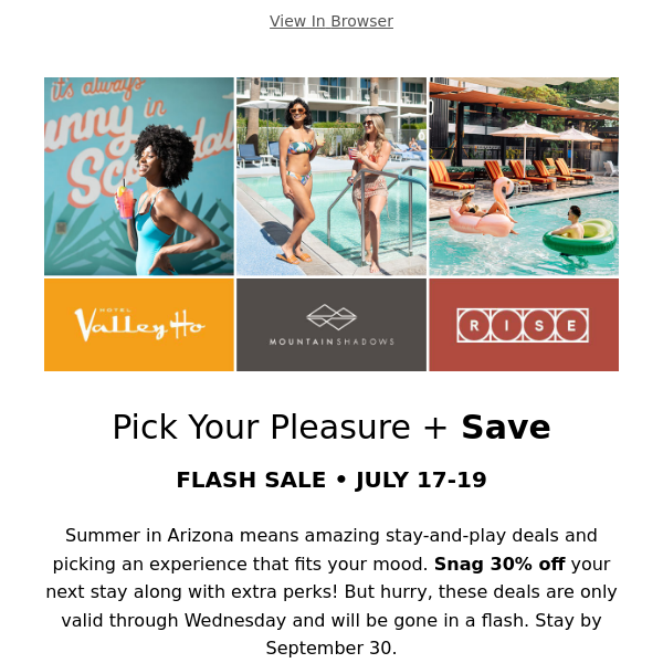 Arizona Stay + Play Deals – Gone in a Flash!