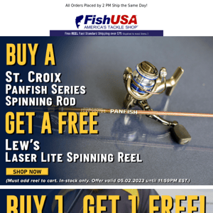 Get Your Free Reel Now! They Won't Last Long...