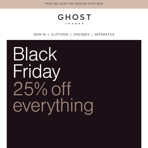 Discover Ghost with 25% Off | Black Friday Event