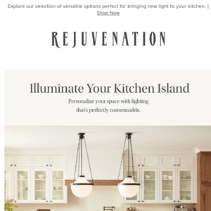 Reimagine your kitchen island lighting