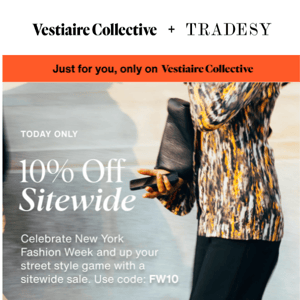 10% off on Vestiaire Collective, today only.