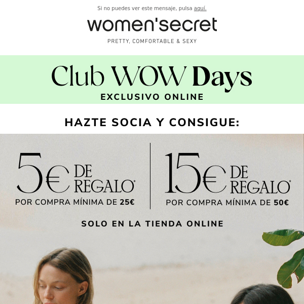 Club WOW Days: 5€ de regalo