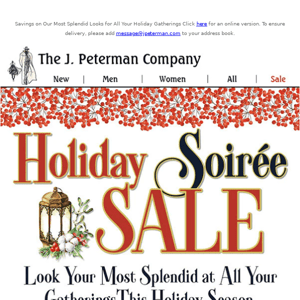 Holiday Soiree Sale - Up to 52% Off