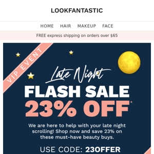 Late Night Savings 🌙 Save 23%