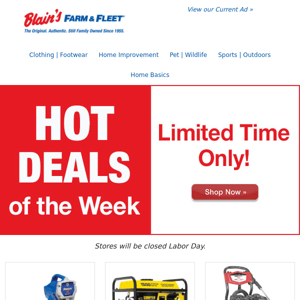 Shop our Hot Deals of the Week + Buy 3, Get 1 FREE Tires!