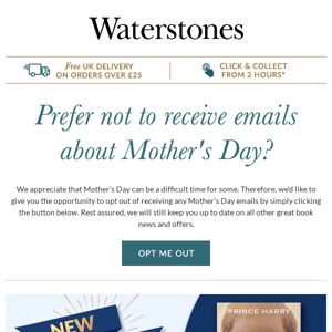 Opt Out Of Mother's Day Emails