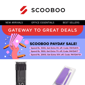 Scooboo Payday Sale is here! 🙌🏻