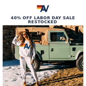 40% OFF SALE SECTION RESTOCKED ⚡