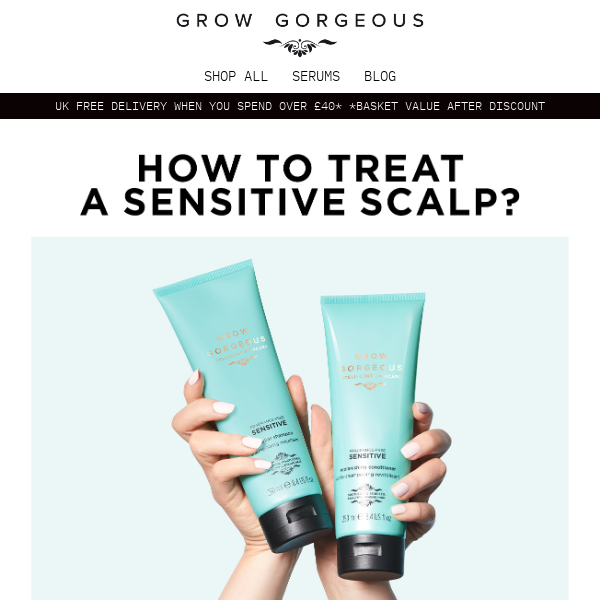 How to soothe your sensitive scalp 💙