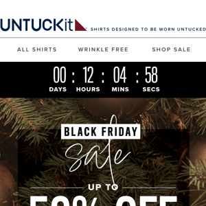 HOURS REMAIN ⏰ | Up to 50% Off This Black Friday