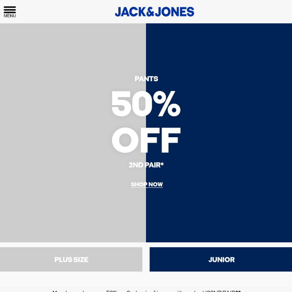 50% Off Jack & Jones DISCOUNT CODE: (14 ACTIVE) Oct 2023