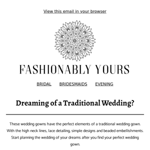 Dreaming of a Traditional Wedding?